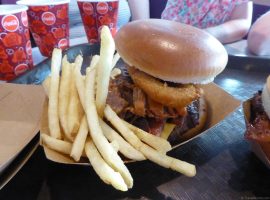 Florida Day 09 - 120 Disneys Magic Kingdom Cosmic Rays Starlight Cafe Barbecue Pork Bacon Cheeseburger