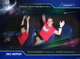 Florida Day 09 - 132a Disneys Magic Kingdom Space Mountain Photopass